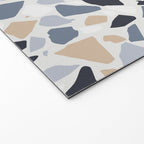 Terrazzo Mosaic Pattern, Gray and Neutral Welcome Mat Gallery Image 2