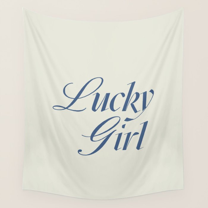 lucky girl Wall Tapestry Gallery Image 1