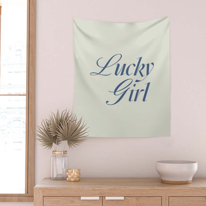 lucky girl Wall Tapestry Gallery Image 2