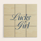 lucky girl Wood Wall Art Gallery Image 1