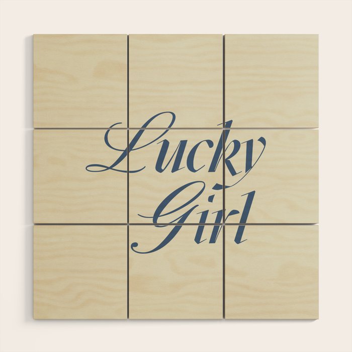 lucky girl Wood Wall Art Gallery Image 1