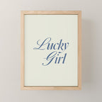 lucky girl Mini Art Print Gallery Image 1