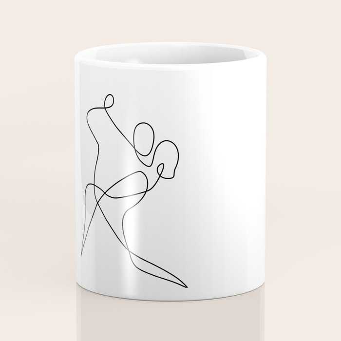 minimal line dance Coffee Mug Gallery Image 4