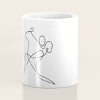 minimal line dance Coffee Mug Gallery Image 4