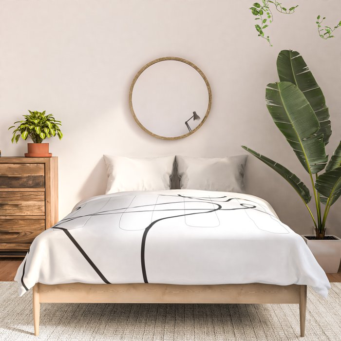 minimal line dance Comforter Gallery Image 3