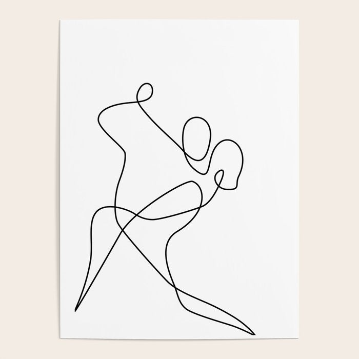 minimal line dance Poster Gallery Image 1