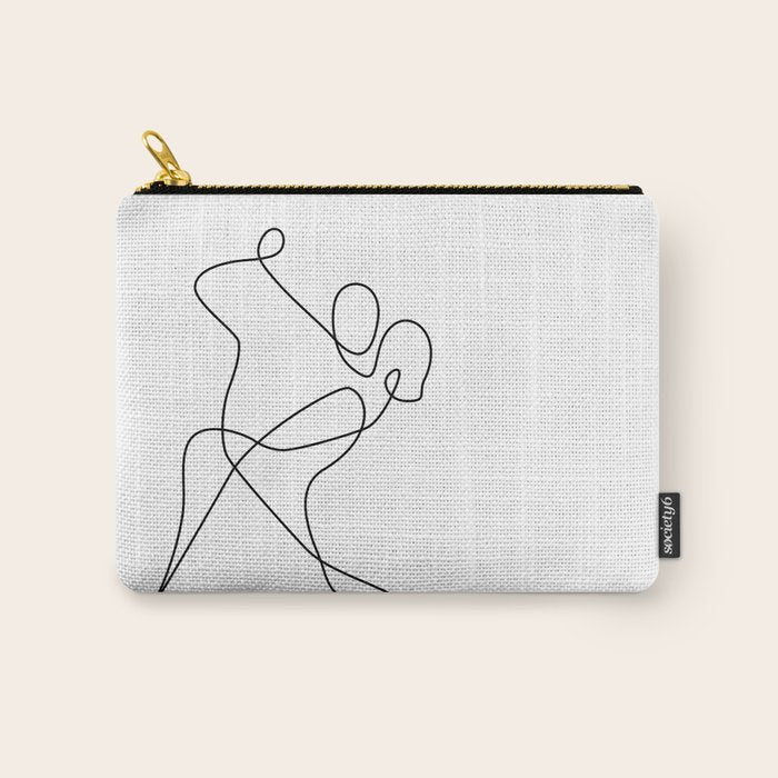 minimal line dance Carry All Pouch Gallery Image 1