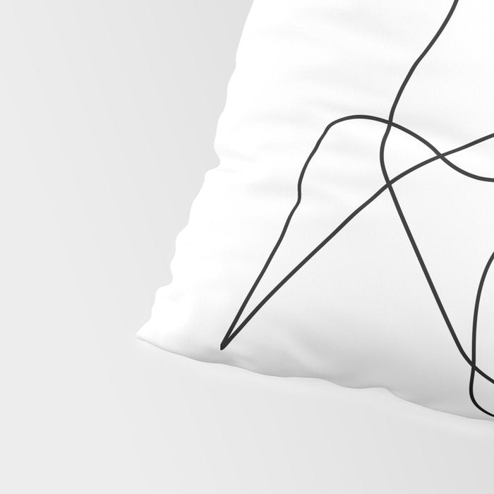 minimal line dance Pillow Sham Gallery Image 4