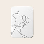 minimal line dance Bath Mat Gallery Image 1