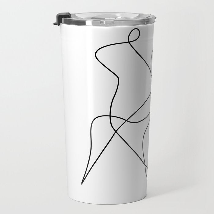 minimal line dance Travel Mug Gallery Image 3