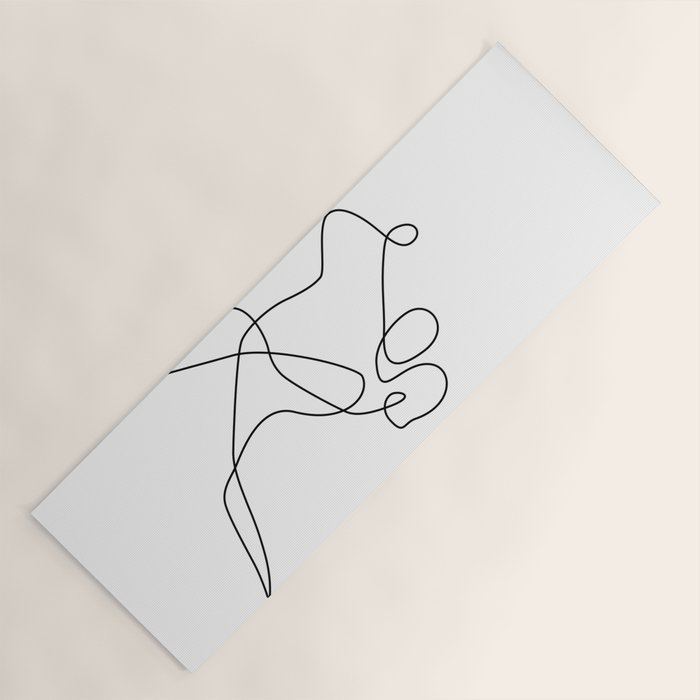 minimal line dance Yoga Mat Gallery Image 1
