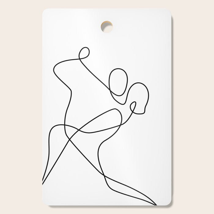 minimal line dance Cutting Board Gallery Image 1