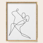 minimal line dance Serving Tray Gallery Image 1