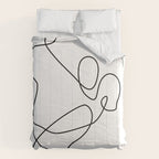 minimal line dance Comforter Gallery Image 6