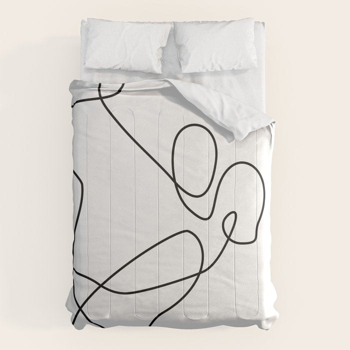 minimal line dance Comforter Gallery Image 6