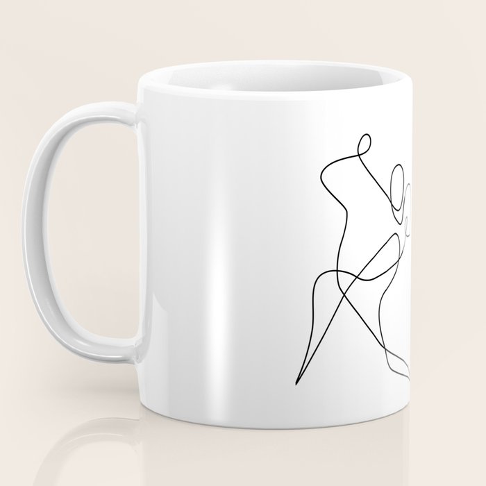 minimal line dance Coffee Mug Gallery Image 3