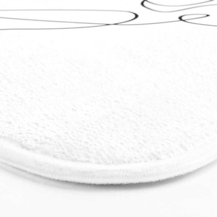 minimal line dance Bath Mat Gallery Image 3