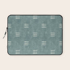 triple dash - dusty blue Laptop Sleeve Gallery Image 1