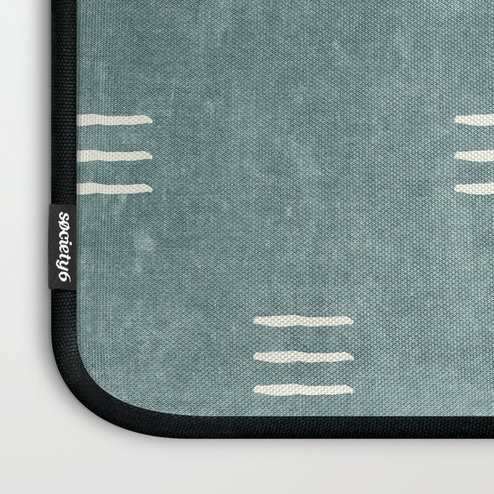 triple dash - dusty blue Laptop Sleeve Gallery Image 3