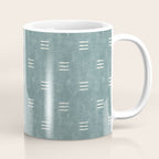 triple dash - dusty blue Coffee Mug Gallery Image 1