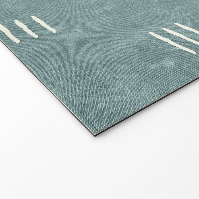 triple dash - dusty blue Welcome Mat Gallery Image 2