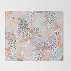 Colorful Wild Cats Throw Blanket Gallery Image 2
