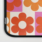 Pink and Orange Retro Daisies Laptop Sleeve Gallery Image 3
