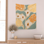 70s california flower market Wall Tapestry Gallery Image 2