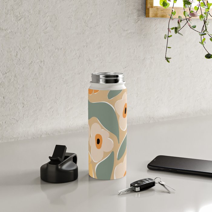 70s california flower market Water Bottle Gallery Image 4