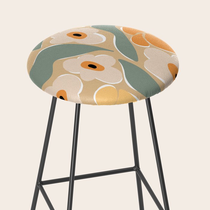 70s california flower market Stool Gallery Image 2