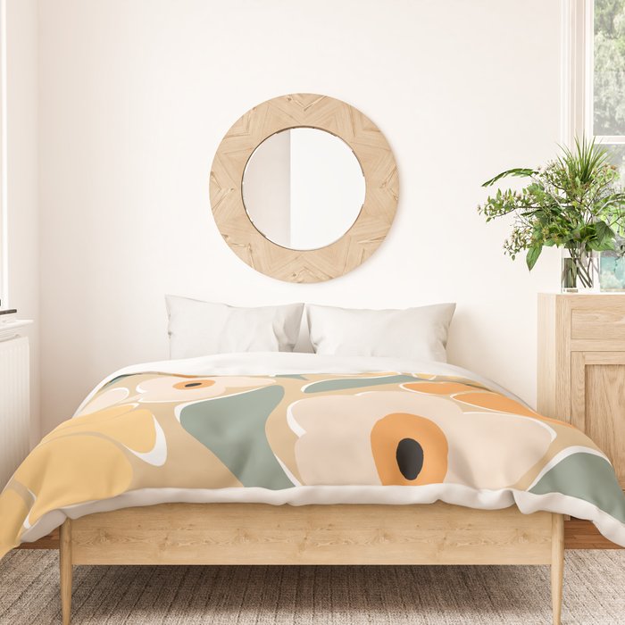 70s california flower market Duvet Cover Gallery Image 3