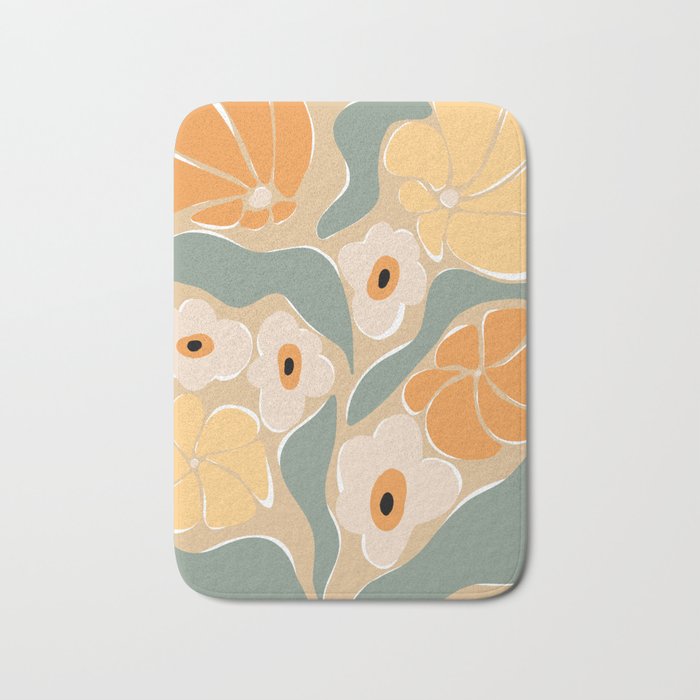 70s california flower market Bath Mat Gallery Image 1