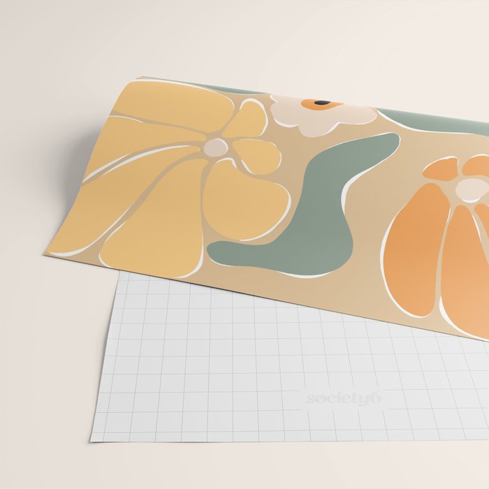 70s california flower market Wrapping Paper Gallery Image 2