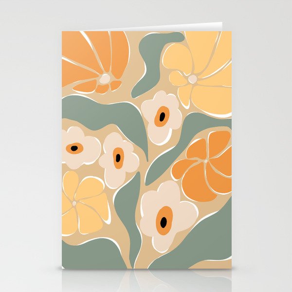 70s california flower market Stationery Card Gallery Image 1