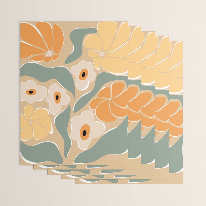 70s california flower market Wrapping Paper Gallery Image 3