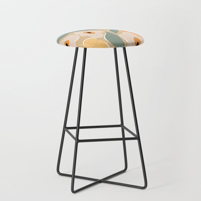 70s california flower market Stool Gallery Image 1