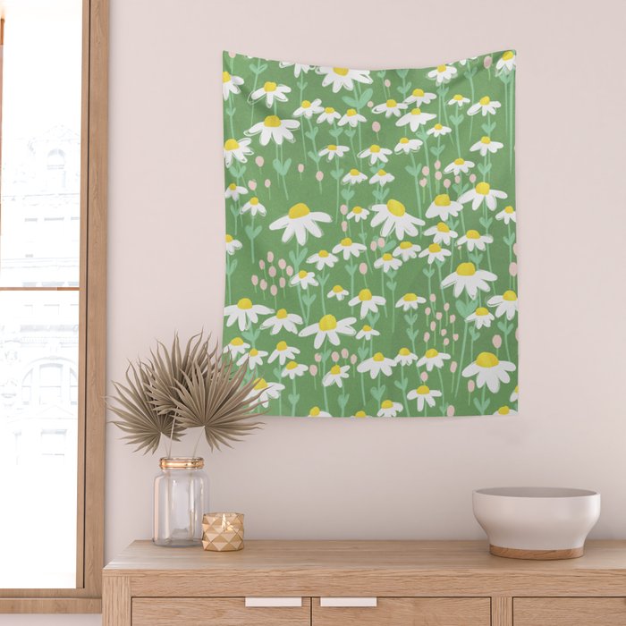 Chamomile Dream Wall Tapestry Gallery Image 2