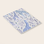 Blue Giraffe Pattern Notebook Gallery Image 3
