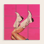 These Boots - Let's go party Wood Wall Art Gallery Image 1