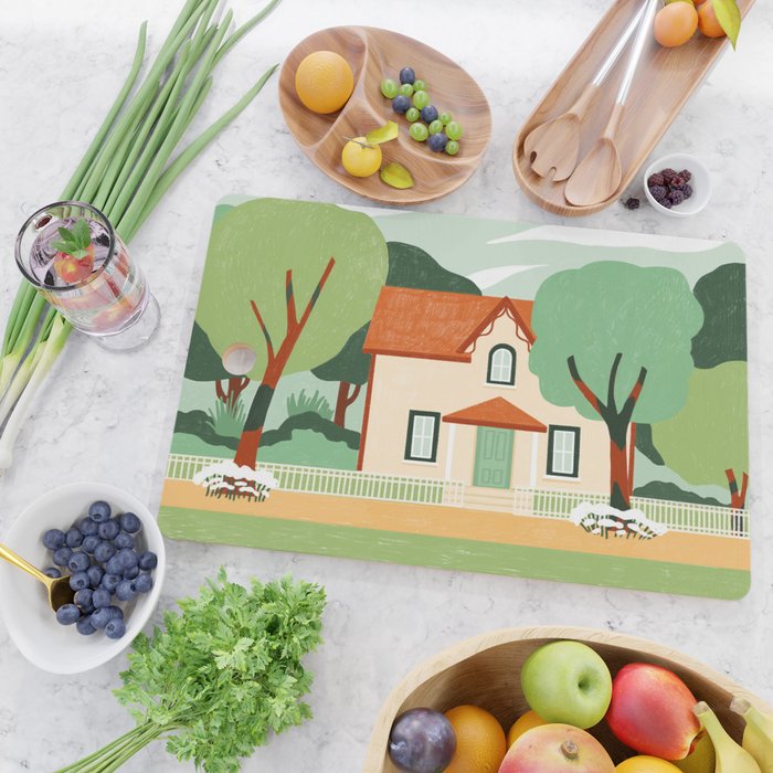 House in the woods Cutting Board Gallery Image 2