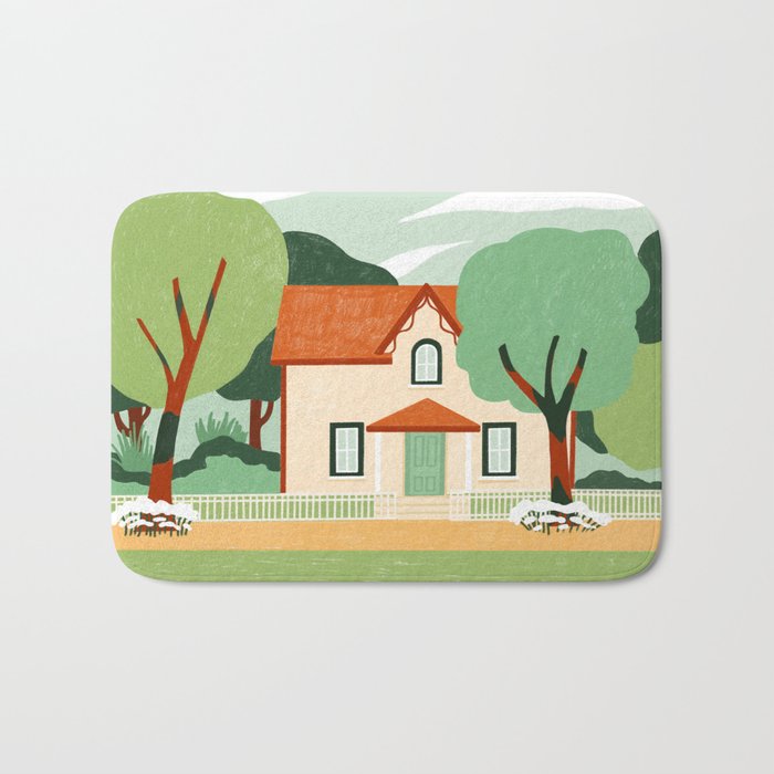 House in the woods Bath Mat Gallery Image 1