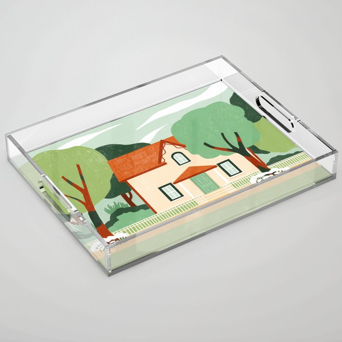 House in the woods Acrylic Tray Gallery Image 1