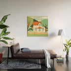 House in the woods Wood Wall Art Gallery Image 2