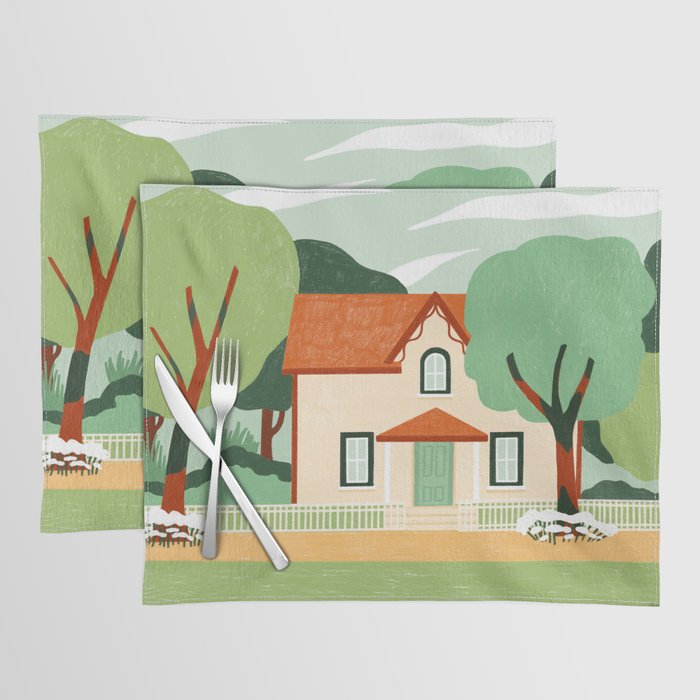House in the woods Placemat Gallery Image 1