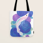 Arowana and peony Tote Bag Gallery Image 1