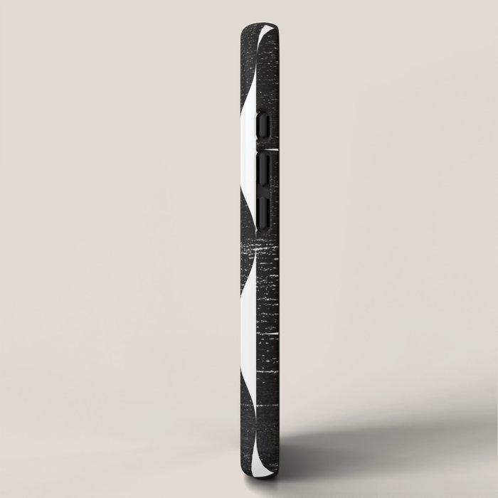 Black and White Mid Century Modern Op Art iPhone Case Gallery Image 2