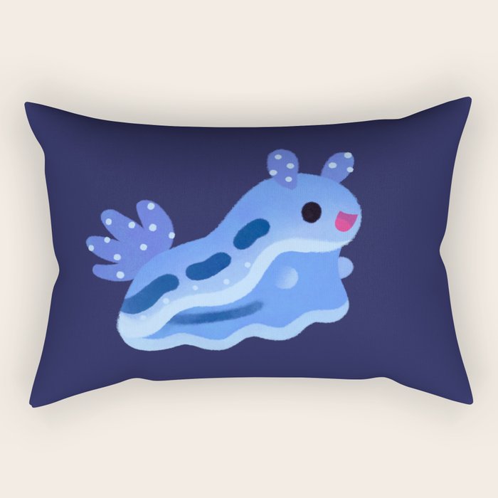 Merry christmas tree worm Rectangular Pillow Gallery Image 1