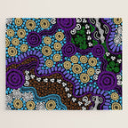 Authentic Aboriginal Art - Untitled Jigsaw Puzzle Gallery Image 1