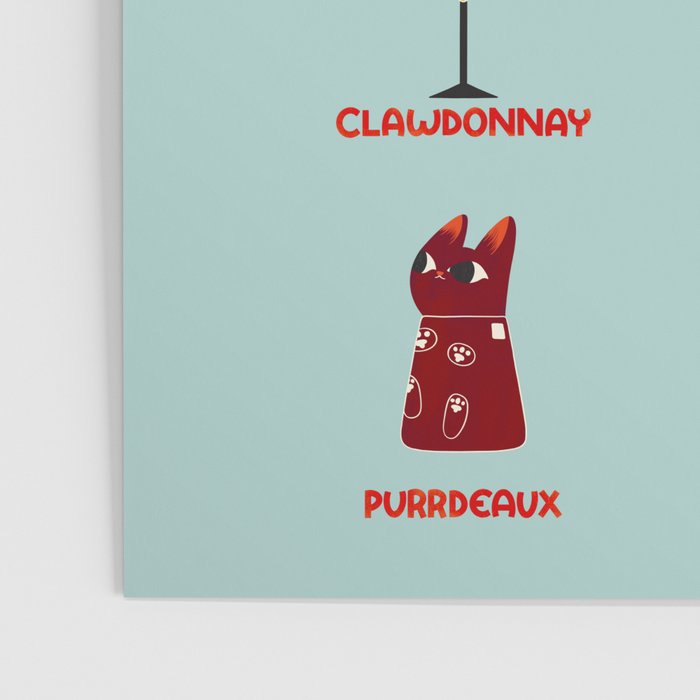 Feline Wine - Cats in Wine Glasses Poster Gallery Image 3