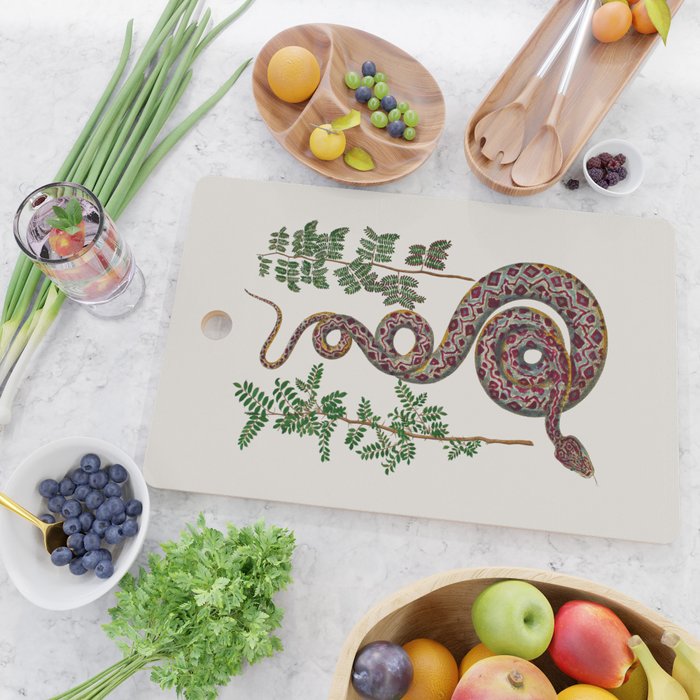 Mimosa Snake Seba Albertus Cutting Board Gallery Image 2
